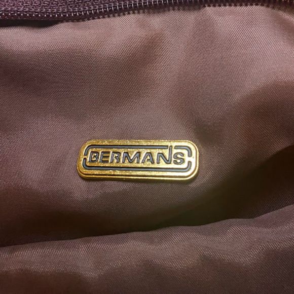 Bermans Burdgundy Genuine Leather Fold Clutch - Picture 2 of 8